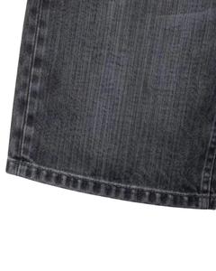 Shorts en jean baggy pour hommes style coréen hip-hop, coupe large, longueur genou, streetwear respirant et à séchage rapide - Product Image 6