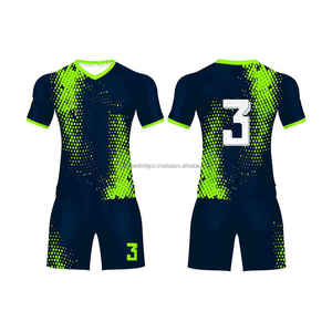 Camiseta juvenil de poliéster 100% personalizada con logotipo al por mayor, conjunto de ropa de fútbol para hombre, uniformes de camiseta de fútbol - Product Image 1