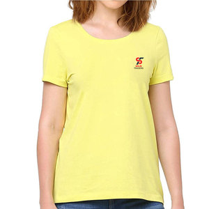 เสื้อยืดผู้หญิงแขนสั้นทรงปกติ ผ้าฝ้ายเนื้อนุ่ม ระบายอากาศได้ดี คุณภาพพรีเมียม ดีไซน์เรียบหรู เหมาะสำหรับฤดูร้อน - Product Image 1