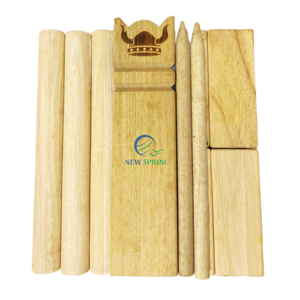 Juego de juego al aire libre ecológico para Kubb, madera dura para Kubb con bolsa de transporte para entretenimiento en el césped del patio trasero hecho en Vietnam - Product Image 5