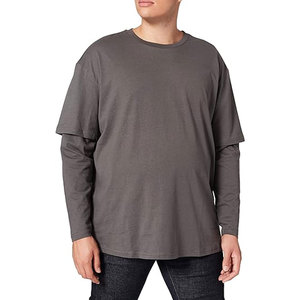 T-shirt double couche sur mesure de qualité supérieure pour hommes, tissu doux, durable, coupe confortable, style décontracté - Product Image 1