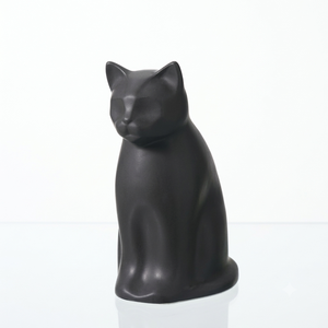 Decorative Aluminum <b>Cat</b> Memorial <b>Urn</b> With Secure Closure For Keeping Precious Pet Ashes Safe And Protected - Product Image 5