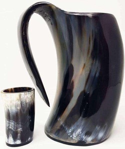 Most Selling Luxury Horn <b>Mug</b> with Polished Finish Stylish Drinking <b>Mug</b> for Beer or Wine Use Available for Worldwide Supply - Product Image 2