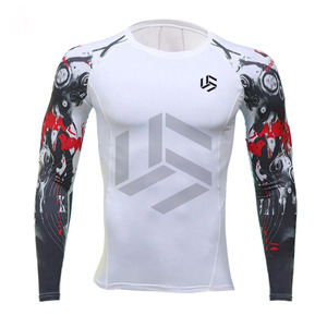 เสื้อคอมเพรสชั่นรุ่นใหม่ปี 2025 สำหรับผู้ชาย เสื้อออกกำลังกายรัดรูป ยืดหยุ่น เสื้อกีฬา เสื้อฟิตเนส เสื้อรัดกล้ามเนื้อผู้ชาย แรชการ์ด - Product Image 6