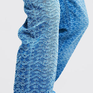 กางเกงยีนส์ทรงหลวมผู้ชายขายดี คุณภาพเยี่ยม สไตล์ฮิปฮอป ใส่สบาย ทรงตรง สีพื้น ลุคสตรีทแวร์ เหมาะสำหรับฤดูหนาว - Product Image 6