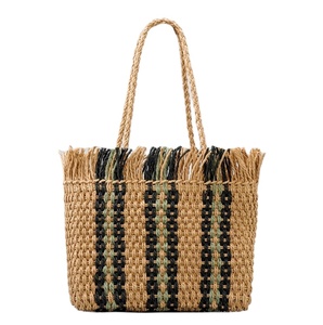 Boho Artistic <b>Bag</b> Tote Beach Handwoven Straw <b>Summer</b> <b>Bags</b> Crochet Macrame Beach <b>Bags</b> Direct From Indian Supplier - Product Image 1