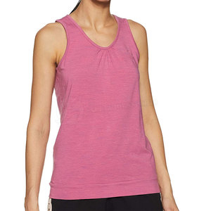Camiseta sin mangas informal de punto transpirable de alta calidad para mujer, hecha a medida, 100% algodón, precio económico - Product Image 1