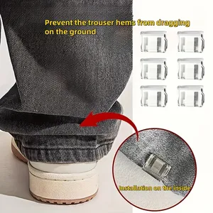 Clip antiscivolo per bordi di pantaloni, clip da cucito invisibili senza cuciture per fai da te, abbigliamento, artigianato, taglia regolare - Product Image 6