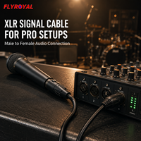 Câble audio XLR à faible bruit, mâle vers femelle, pour microphone, mixeur, équipement de scène, longueur personnalisée, OEM ODM