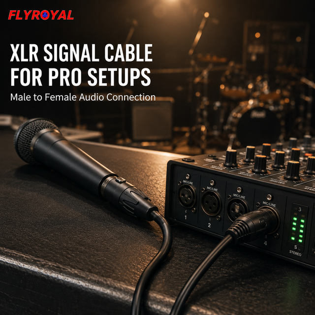 Cable XLR Low Noise Audio Signal Cord Male to Female for Microphone Mixer Stage Equipment Custom Length OEM ODM