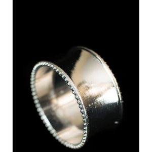 Luxury Silver Beaded Edge Napkin Ring Metal Holder Elegant Table Decor for <b>Wedding</b> Banquet Home Dining Decoration <b>Tissue</b> Rings - Product Image 4