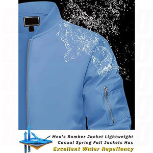 Chaquetas Bomber al por Mayor del Mejor Fabricante, Chaqueta Cortavientos Ligera, Chaqueta Acolchada de Poliéster Transpirable e Impermeable, Marca Privada/Marca Propia - Product Image 2