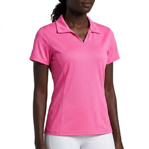 Camiseta Polo de Manga Corta con Cuello en V Abierto, Ajustada, Transpirable, de Secado Rápido, para Deportes, Golf, Tenis, Fabricante OEM/ODM Personalizado - Product Image 1