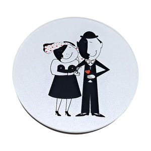 Aimant de réfrigérateur rond en acrylique, design original Art Déco, autocollant magnétique, diamètre 47 mm - Product Image 2