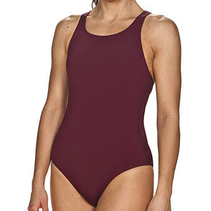 Maillot de bain une pièce sur mesure pour femme 2026, sans manches, imprimé lettres, pour fitness et plage, haute qualité OEM ODM, été - Product Image 1