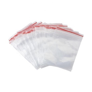 Clear White Transparent Zipper Bags Zipper Top Ziplock Bag Food Packaging Zipper Plastic Bag