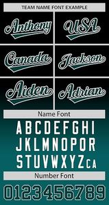 Camiseta de Béisbol Unisex Personalizada, Impresa por Sublimación, Nombre del Equipo 00, Degradado Negro Verde, Absorbe la Humedad, Manga Corta, Cuello Redondo, 100% - Product Image 4