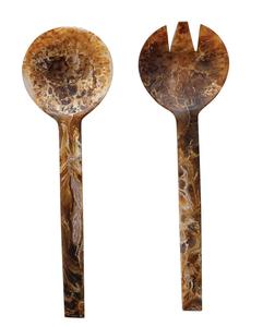 Juego de cucharas para servir ensalada de resina epoxi de la mejor calidad, juego de cucharas de lujo de alta calidad para servir en el hogar, hotel o cena, con oferta. - Product Image 1