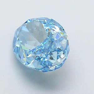 Diamant ovale de 4,05 carats, cultivé en laboratoire par CVD, couleur bleu vif fantaisie, clarté VS2, polissage excellent, pierre précieuse de luxe premium, non montée - Product Image 3
