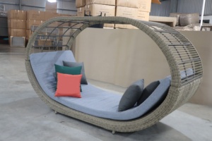 Tumbona de Ratán Sintético PRSB-LV para Villa - Resort - Restaurante - Product Image 2