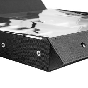 Espositore per Occhiali da Sole a 18 Scomparti Personalizzabile in Tessuto e Acrilico, Confezionato in Scatole - Product Image 2
