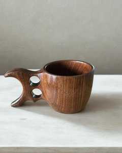 Taza Kuksa de Madera Sostenible, Hecha a Mano, Estilo Nórdico, Reutilizable, para Café, para Acampar al Aire Libre - Product Image 4