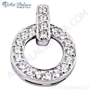 Colgante DE PLATA 925 con piedras preciosas de Zirconia cúbica de estilo único. - Product Image 1