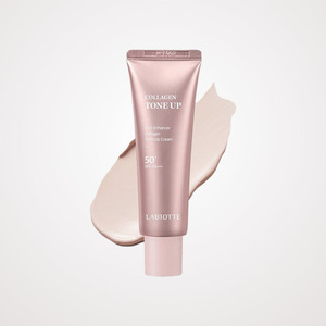Base de maquillaje con color Labiotte Skin Enhancer Collagen Tone-Up Cream, base de maquillaje que cambia de color rosa, verde y violeta. - Product Image 6