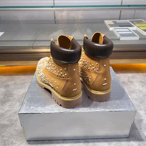 Bottes en cuir mi-mollet pour homme, imperméables, à lacets, mode automne-été - Product Image 2