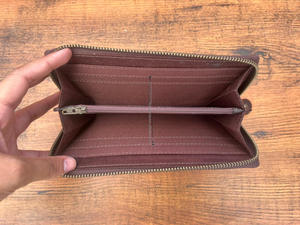 Elegante billetera turquesa para mujer con tallado a mano forro de cuero genuino lindo multiuso funda de teléfono embrague para damas - Product Image 6