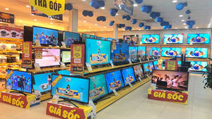 Étagère d'affichage TV double face ADONG |   Stand de vente au détail |   OEM Vietnam |   A12 - Product Image 4