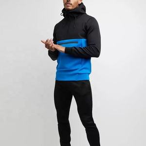 Sudadera deportiva personalizada para hombre, con capucha, informal, con cremallera, para otoño e invierno, venta al por mayor - Product Image 5