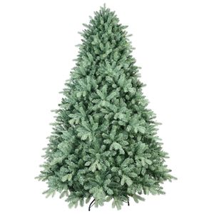Albero di Natale Artificiale Abete Blu 210 cm con 1878 Punte in PE/PVC, Base in Metallo, Rami Pieghevoli per Decorazioni Casa e Feste - Product Image 1