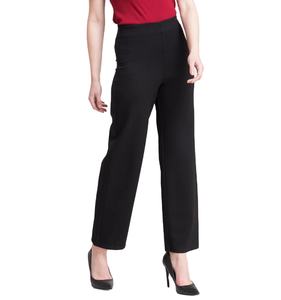 <b>Women</b> High Waist Wide Leg Pants Pockets Zip Closure Breathable Stretchable Eco-Friendly Quick Dry <b>Loose</b> Fit Formal Office Wild - Product Image 1