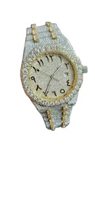 Montre de sport de luxe pour hommes de haute qualité Style HipHop Design d'inspiration entièrement automatique Couronne d'acier inoxydable de diamant de laboratoire de VVS-VS glacée - Product Image 5