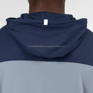 Sweat à capuche pour homme en coton mélangé de qualité supérieure, tendance de l'hiver, séchage rapide, manches longues, motif uni, fabriqué en usine - Product Image 5