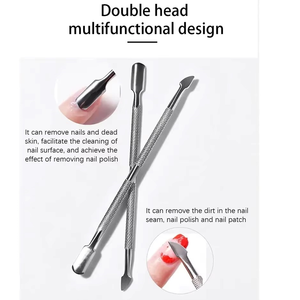 Juego de Herramientas de Manicura de Acero Inoxidable de Alta Calidad de 3 Piezas, Empujador de Cutículas, Removedor de Piel Muerta, para el Cuidado Profesional de las Uñas - Product Image 6