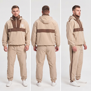 3/4 Zipper Custom Embroidered Logo Men <b>Windbreaker</b> Pullover Hoodie 100% Nylon Quick Dry Hoodie Hiking <b>Camping</b> Pullover Hoodie - Product Image 5