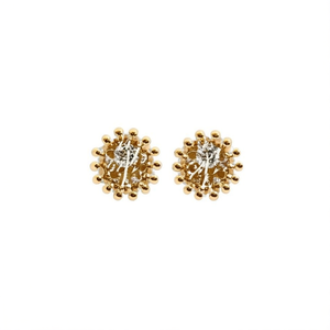 18K Gold Plated Oval Pearl Stud Earrings for Party - Product Image 3