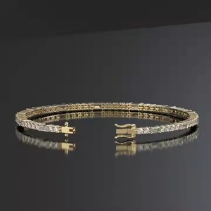 New Moissanite Diamond Tennis Bracelet for Women and Men, Mix Cut Diamond Tennis Bracelet For Wedding - Product Image 3
