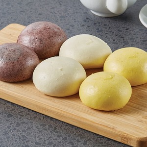[MILWON] Set de Bollos al Vapor Anheung, 3 Colores, Pasta de Frijol Dulce Coreana Congelada, Pan Tradicional al Vapor - Product Image 3