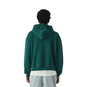 Custom <b>Men</b>’s Wide Body Hooded Pullover with Front <b>Pouch</b> Pocket Relaxed Box Shape Casual Street Fashion Apparel Factory - Product Image 2