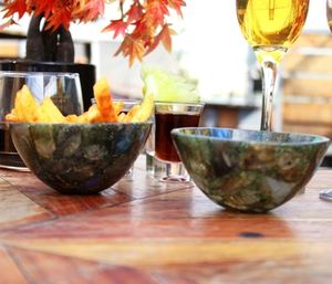 Cuenco de Cristal de Labradorita Pulida de Calidad Premium 200g 4" Venta al por Mayor Piedra Preciosa Curativa Decoración para el Hogar y Bodas - Product Image 2