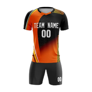 Camiseta de Fútbol Unisex Personalizada, Uniforme de Fútbol de Alta Calidad, Camisetas de Equipo 100% Poliéster, Logotipo Frontal, Secado Rápido, Cuello en V - Product Image 2