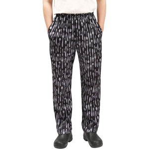 Pantalon de travail unisexe en coton thermique respirant à taille haute élastique personnalisé pour les travailleurs - Product Image 1