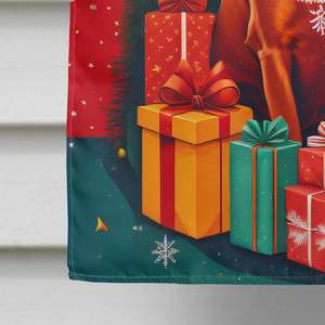 Gran Multicolor poliéster casa bandera rojo Redbone Coonhound vacaciones Navidad arte patio Banner poste decorativo colgante de pared - Product Image 4