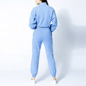 Conjunto Deportivo Elegante Personalizado para Mujer, Chándal de Felpa de Algodón Oversize, Venta al por Mayor, Conjunto de Dos Piezas de Longitud Completa - Product Image 4