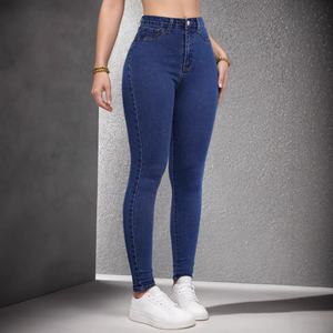 Nouveau jean vintage bleu clair délavé taille haute à jambe large pour femme – Pantalon en denim ample, respirant et confortable pour l'été - Product Image 6