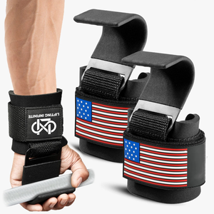 Ganchos de Levantamiento de Pesas de Alta Resistencia con Correas para las Muñecas, Agarres para Levantamiento de Pesas para Entrenamiento de Gimnasio y Peso Muerto - Product Image 1