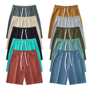 Pantalones Cortos para Hombre al Por Mayor a Precio Razonable, con Logotipo Personalizado, Estilo Urbano, Holgados, de Felpa, Lavado Ácido, Servicio OEM - Product Image 3